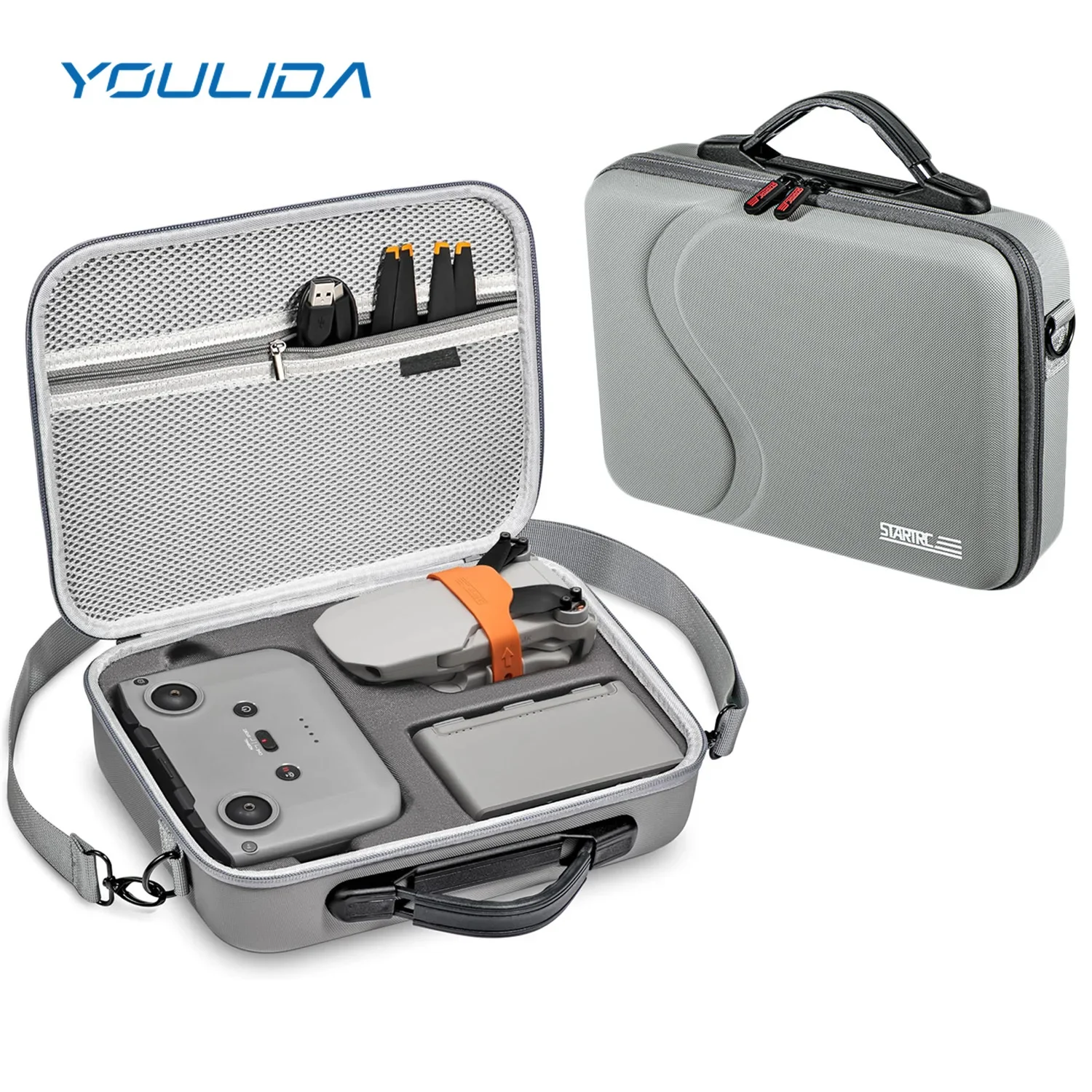 Drone Carrying Case - Mini 2 Shoulder Bag PU Portable