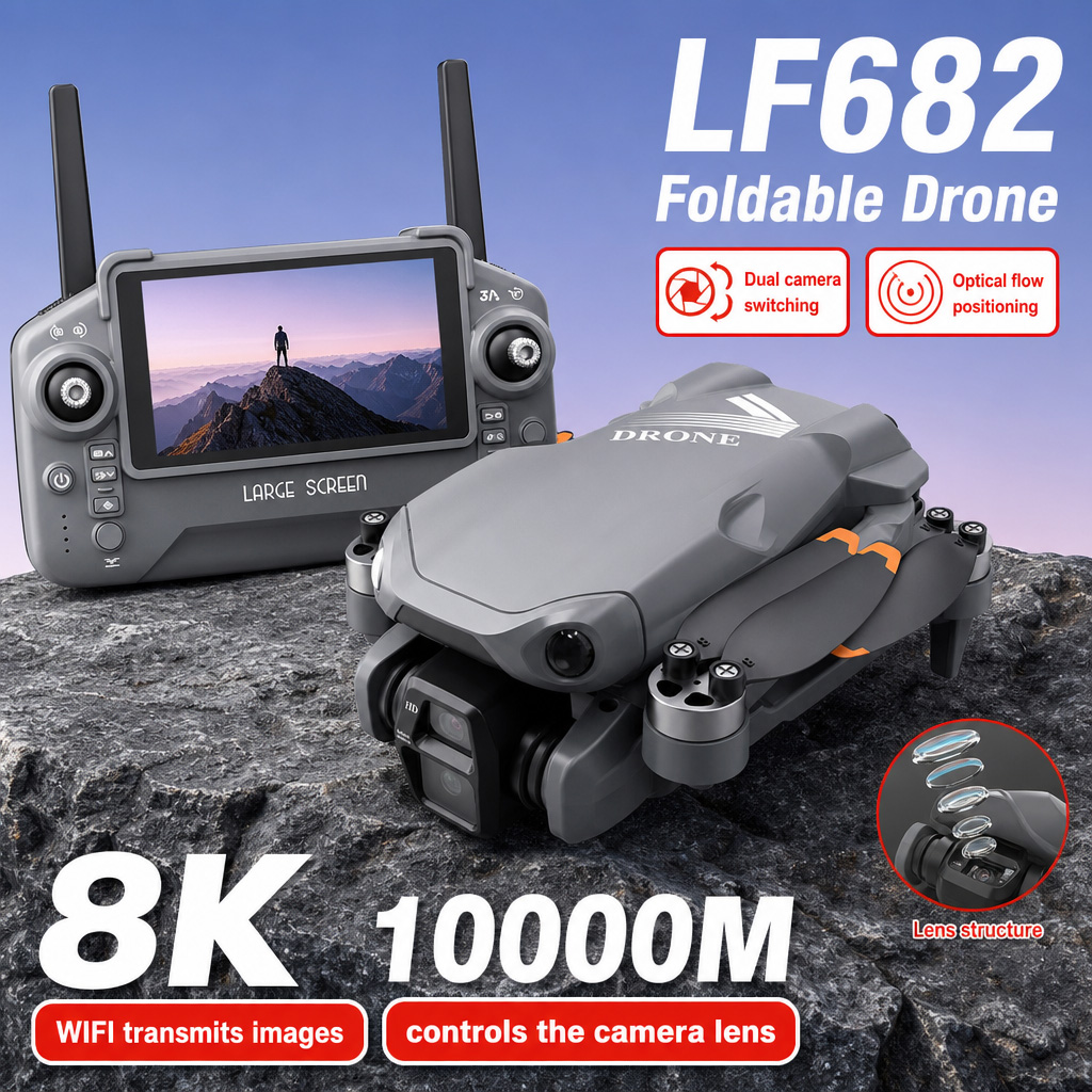 Drone Controller Screen - Aerial Photo LF682 Drone 8K HD