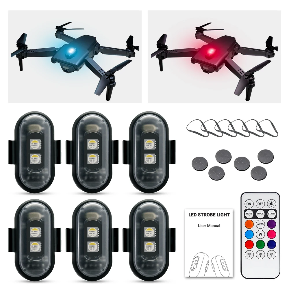 Drone Strobe Light - Motorcycle Strobe Light, APP Controlled RGB