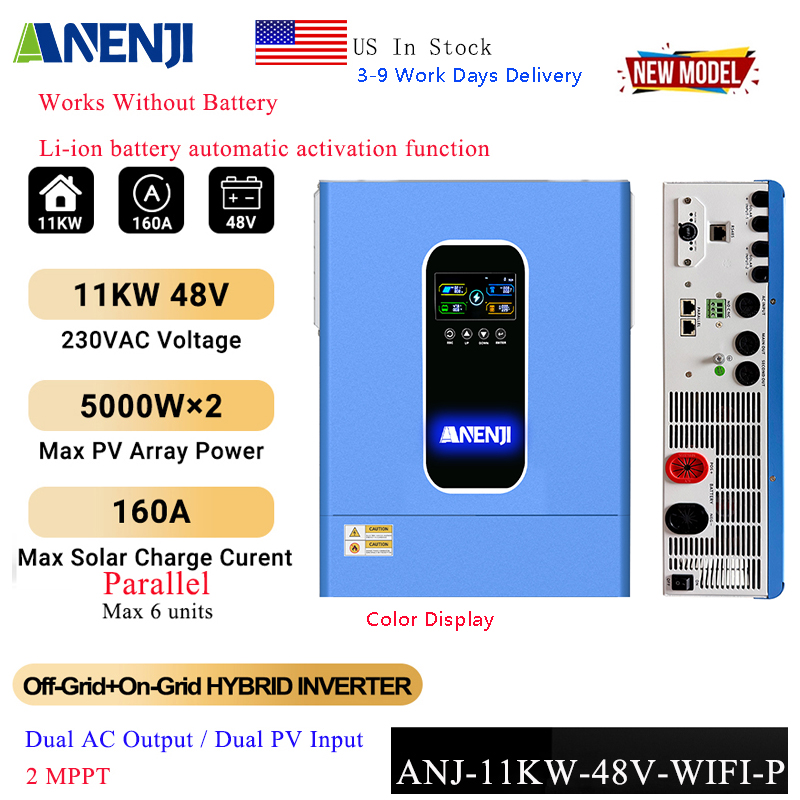 Drone Solar Charger - ANENJI 11KW 48V Hybrid Solar Inverter