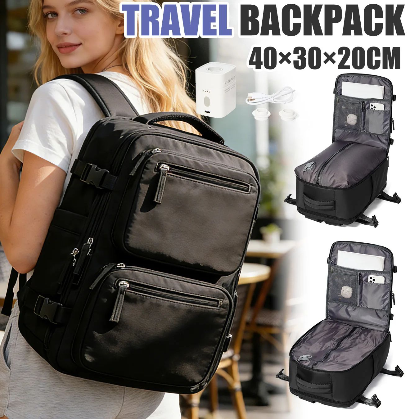 Drone Backpack - Women Backpack Vacuum Backpack with Pump