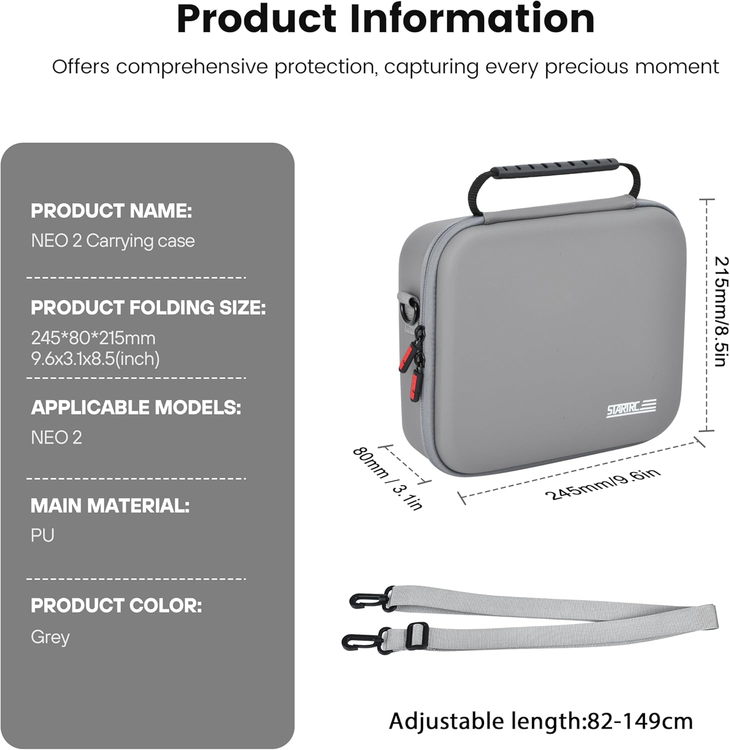 STARTRC Neo 2 Portable PU Shou - огляд і ціна Drone Carrying Case
