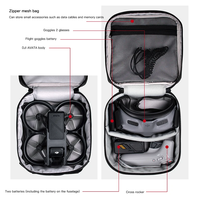 Portable Case Dual Layer Stora - огляд і ціна Drone Carrying Case