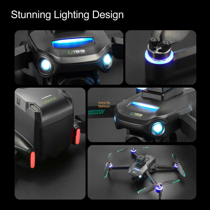 8K Dual Camera 5G WIFI FPV Rem - огляд і ціна Drone Beacon Light