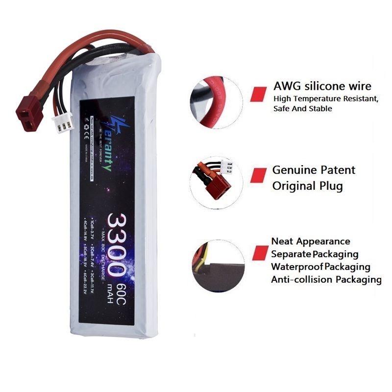 2S 7.4V LiPo Battery 3300mAh 6 - огляд і ціна Drone Battery Adapter