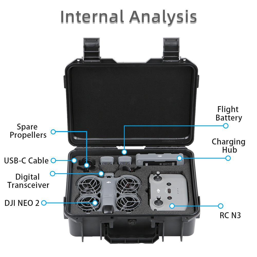 For DJI NEO 2 Case Bag Explosi - огляд і ціна Drone Hard Shell Case