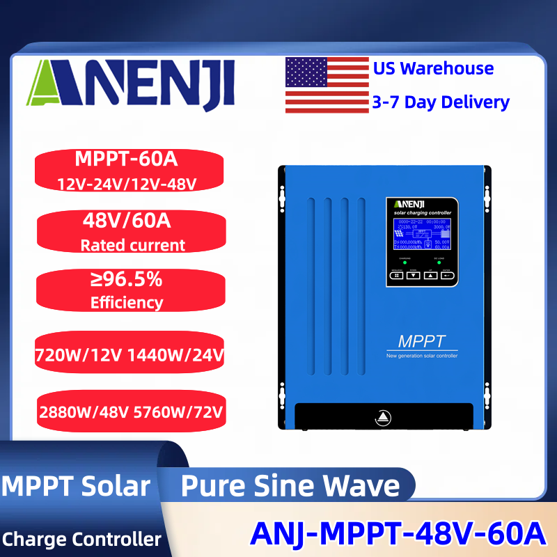 ANENJI MPPT 100A 80A 60A Solar - огляд і ціна Drone Solar Charger