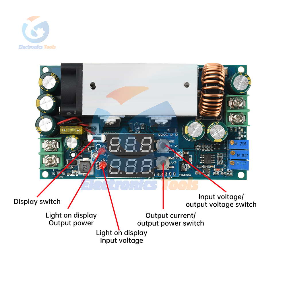 10-75V 20A Adjustable Buck Mod - огляд і ціна Drone Solar Charger