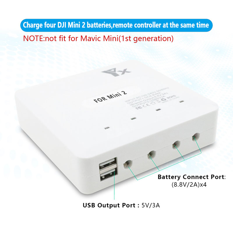 YX 6IN1 Fast Smart Battery Cha - огляд і ціна Drone Charging Hub