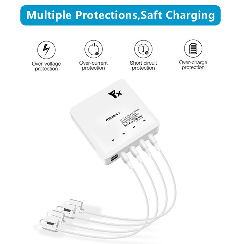 YX 6IN1 Fast Smart Battery Cha - огляд і ціна Drone Charging Hub